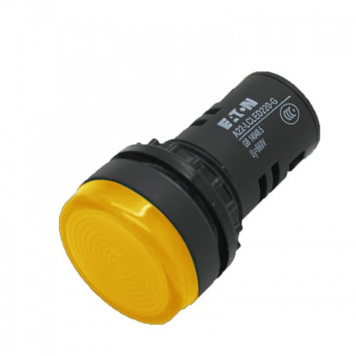 Ind.light compact,yellow,LED 220V AC/DC