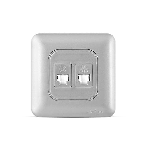 سوكيت داتا RJ45 مجوز فضي -صناعة سعودي