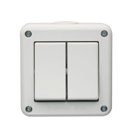 مفتاح ثنائي  2 واي مطري كرابتري IP66