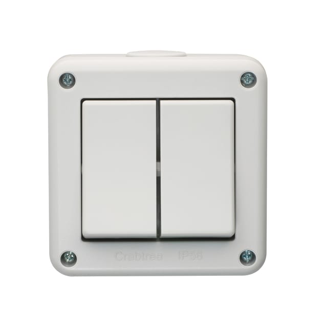 مفتاح ثنائي  2 واي مطري كرابتري IP66