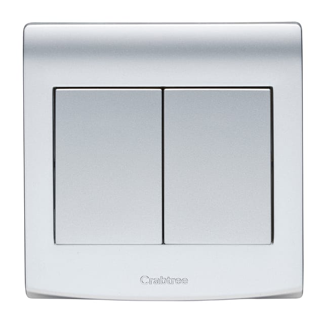 سويتش 10 أمبير - دقمة عريضة - زوجي - اتجاهين - فضي