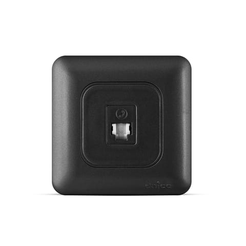 مقبس هاتف، RJ11، 1G، DJWC201PMMM، أوركيد-أسود، داجكو.